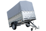 Remorque haute avec rehausses de ridelles et bâche haute - 2,30 x 1,25 m - Garden Trailer 230 KIPP