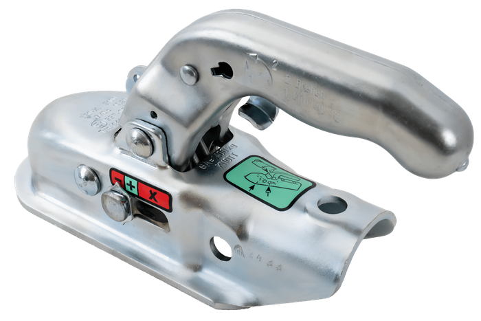 Attelage à boule KNOTT KK14-B pour remorque de 1400kg avec timon tubulaire de 45mm