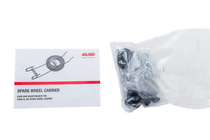 Support de roue de secours AL-KO pour caravane 1050-1250 mm
