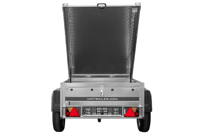 Remorque simple essieu 750 kg PTAC 150x106 Garden Trailer 150 KIPP avec capot aluminium