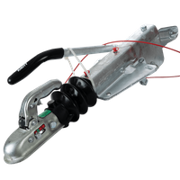 Dispositif de dépassement KNOTT KF17A avec attelage K20B pour remorque de 1700kg avec timon en V