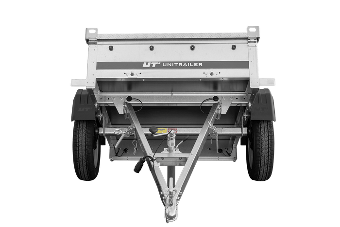 Remorque simple essieu 750 kg PTAC 150x106 Garden Trailer 150 KIPP avec capot aluminium