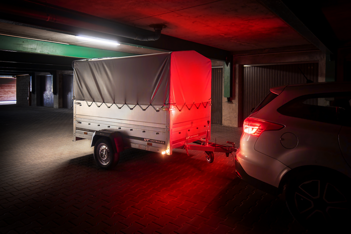 Remorque haute avec rehausses de ridelles et bâche haute - 2,30 x 1,25 m - Garden Trailer 230 KIPP