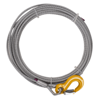 Câble de treuil EFMETAL 638 kg, 12,5 m pour attelage de remorque