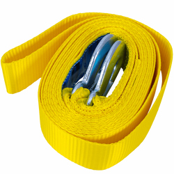 Sangle de remorquage avec crochets  UNITRAILER 5 m/50 mm/4 t jaune