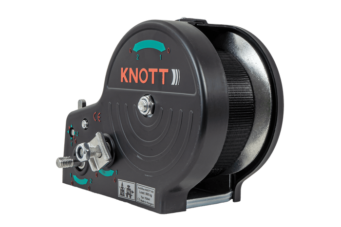 Treuil manuel pour remorque KNOTT 6X0017.311 900kg avec sangle