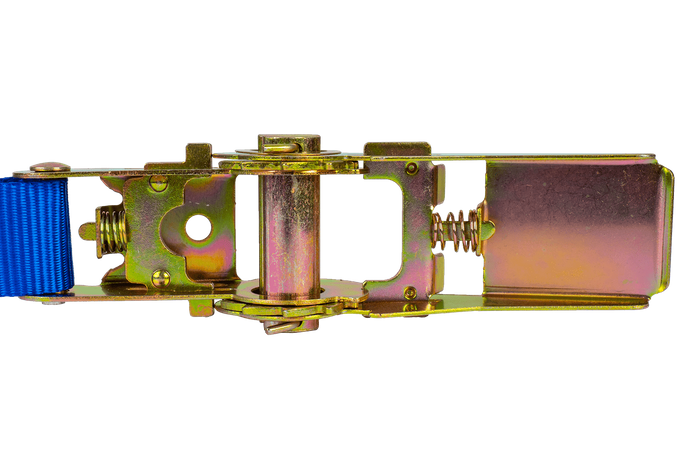 Jeu de quatre bandes de transport avec tendeur UNITRAILER 4m/25mm/0,68t bleu