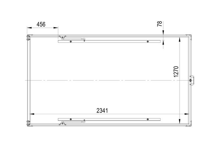 Capot de remorque UNITRAILER GARDEN TRAILER 230 KIPP avec cylindres / serrure à clé