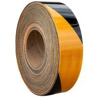 Bande réfléchissante remorque jaune-noire - 1 m