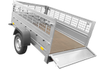 Remorque basculante  200x125 avec ridelles grillagées et roue jockey - Garden Trailer 201 KIPP