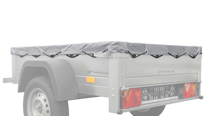 Bâche plate grise pour remorque Garden Trailer 150 KIPP