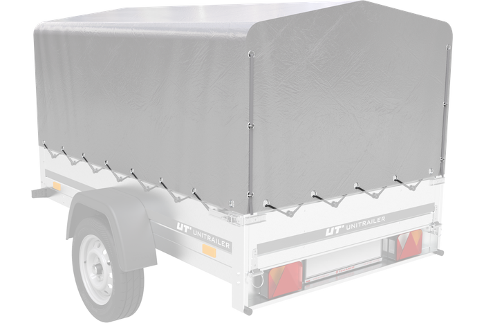 Bâche pour arceau h-800 UNITRAILER remorque 200x125cm GARDEN 201 KIPP