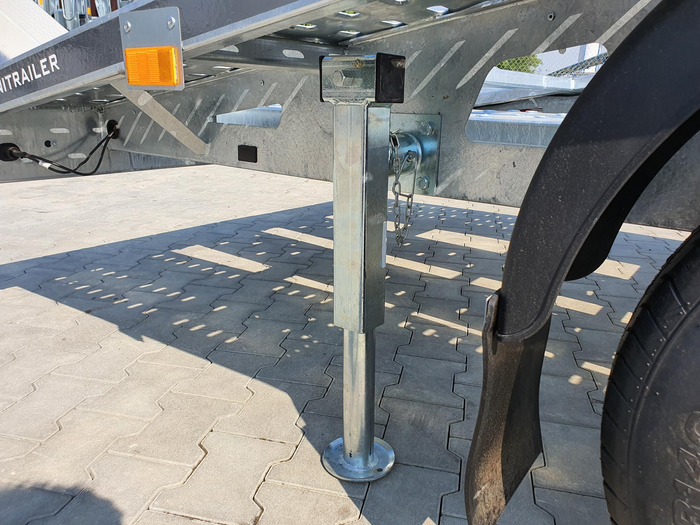 Ensemble béquille à manivelle Winterhoff SF 60-19-280 pour remorques et adaptateur