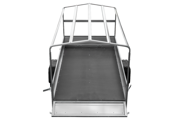 Remorque avec arceau et bâche grise Remorque de jardin 264 KIPP