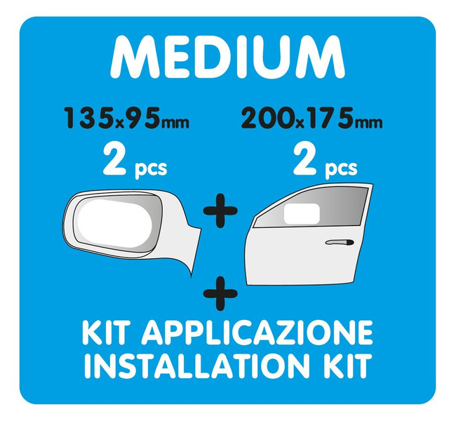 Film pour rétroviseurs et vitres CLEAR-VIEW kit de 4 pièces taille moyenne