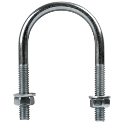  Boulon en U rond M6 avec écrous et rondelles 35/65