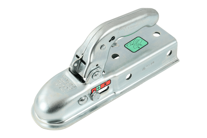 Attelage à boule KNOTT KQ14-B pour remorque 1400 kg avec timon carré de 60 mm