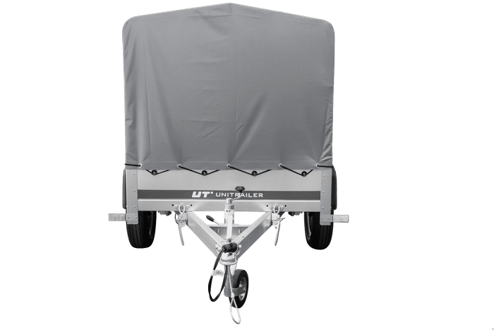 Remorque automobile Garden Trailer 200 KIPP 200 x 106 cm avec bâche haute, arceau et roue jockey PTAC 500 kg