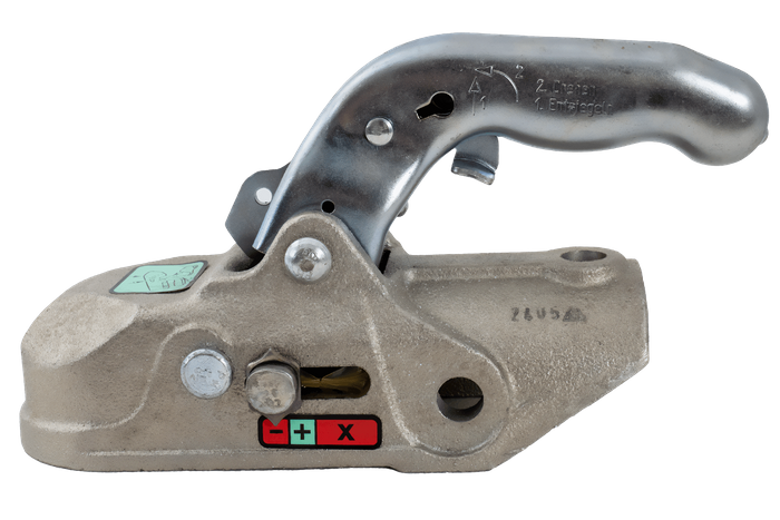 Attelage à boule KNOTT K27-A pour remorque 2700kg avec timon tubulaire de 50mm, fonte