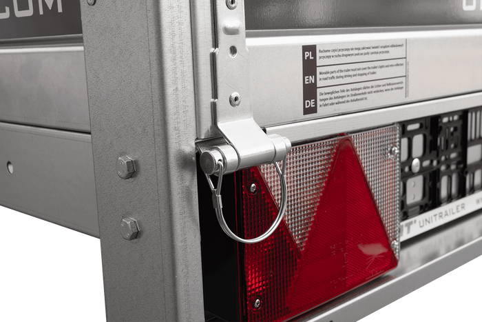 Remorque voiture 200x106 Garden Trailer 200 KIPP avec roue jockey et bâche plate PTAC 750 KG