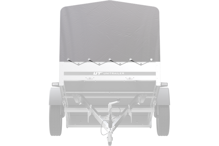 Bâche pour arceau h-800 UNITRAILER remorque 200x125cm GARDEN 201 KIPP