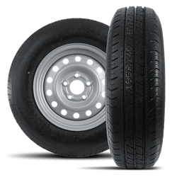 Kit de deux roues renforcées pour remorque LINGLONG 185/80 R14C 104/102N JANTE UNITRAILER 5.5Jx14"H2 5x112 ET:30