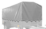Bâche pour le châssis, arceau h-800 UNITRAILER bâche pour la remorque 264x125cm GARDEN 264 KIPP et EXPERT PLUS 2612