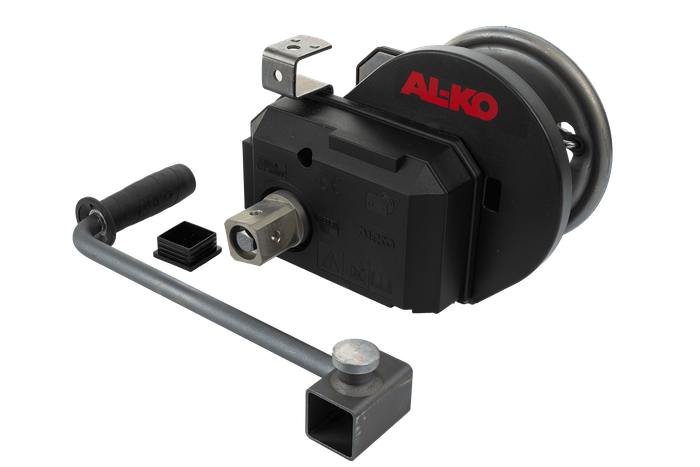 Treuil manuel pour remorque dépanneuse AL-KO 900kg avec frein et déroulement automatique