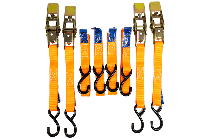 Kit de quatre sangles de transport avec tendeur UNITRAILER 4m/25mm/0,68t