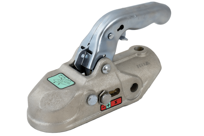 Attelage à boule KNOTT K27-A pour remorque 2700kg avec timon tubulaire de 50mm, fonte