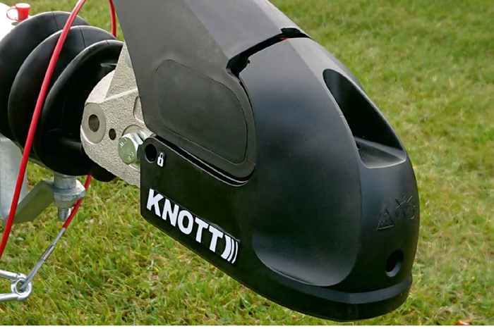 Attelage à boule KNOTT KS30 avec stabilisateur pour remorque de 3000kg avec timon tubulaire de 50mm