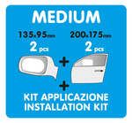 Film pour rétroviseurs et vitres CLEAR-VIEW kit de 4 pièces taille moyenne
