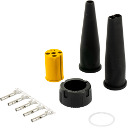 Connecteur baïonnette en 5 broches jaune ASPÖCK pour feux arrières