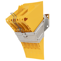 Cale de roue E53 avec support de montage LOKHEN h : 225 mm