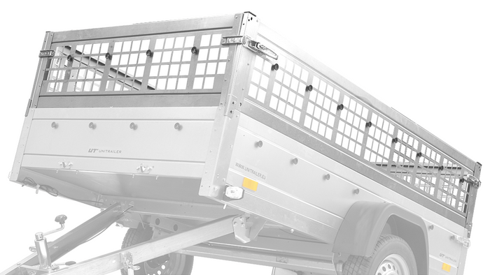 Rehausses de ridelles grillagées pour Garden Trailer 230 KIPP