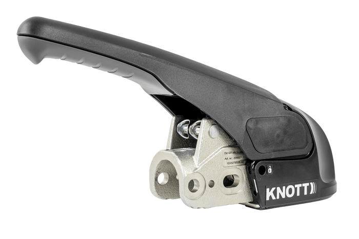 Attelage à boule KNOTT KS30 avec stabilisateur pour remorque de 3000kg avec timon tubulaire de 50mm