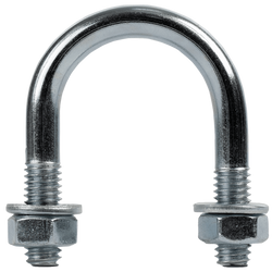 U-boulon galvanisé type B avec écrous et rondelles M6 x 23 (1/2")