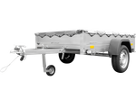 Remorque galvanisée à vendre 200x125 cm Garden Trailer 201 KIPP [avec roue jockey et bâche plate grise]