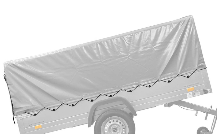Bâche pour le châssis, arceau h-800 UNITRAILER bâche pour la remorque 264x125cm GARDEN 264 KIPP et EXPERT PLUS 2612